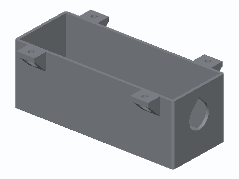 22 mm Three-Button Control Station Box — 3D model preview
