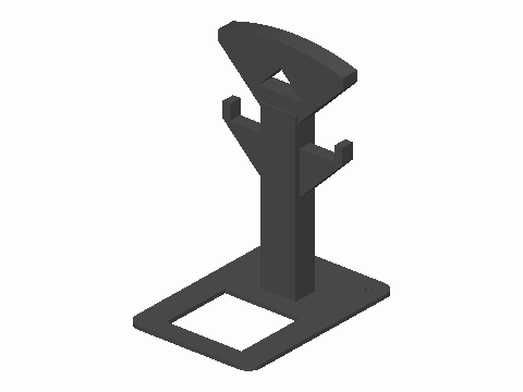 VR Headset Desk Stand With Controller Hooks