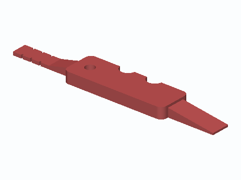 Dash Cam MicroSD Push And Pry Tool — 3D model preview
