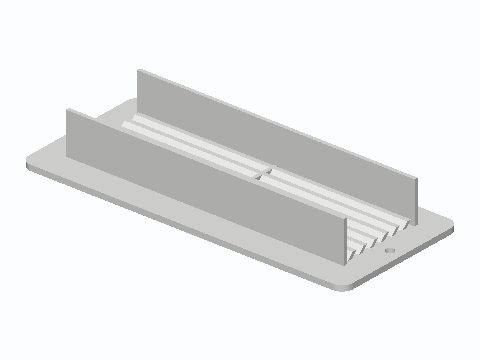 Bathroom Door Chevron Transfer Air Grille — 3D model preview