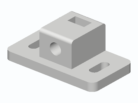 Medicine Cabinet Adjustable M5 Bolt-Head Magnet Strike — 3D model preview