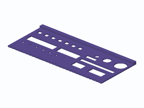 5 mm Dot Grid Journal Box Stencil — 3D model preview