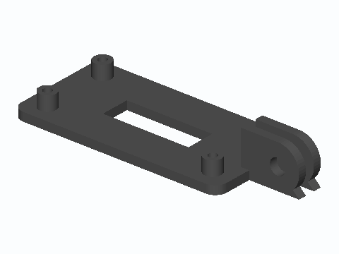 Pi Zero GoPro Two-Prong Tilt Plate