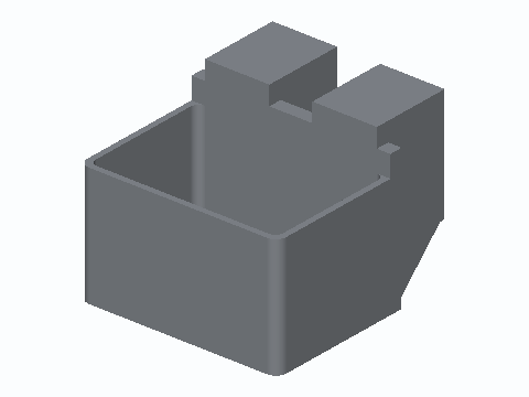 Desk Edge Clamp-On Scrap Bin