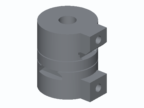 Print-In-Place Oldham Shaft Coupler