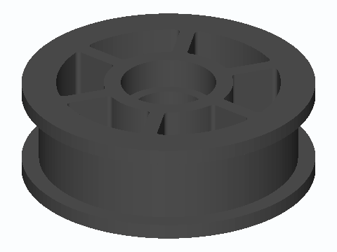 608 Flat Belt Idler Pulley