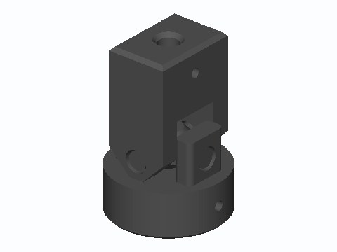 Print-In-Place 5 mm Shaft U-Joint