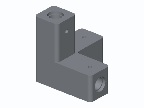 Three-Way 8 mm Rod Corner Cube