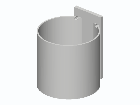 Wall-Mount Toilet Brush Drip Holder
