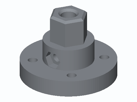 5 mm Shaft To 12 mm Hex Wheel Hub
