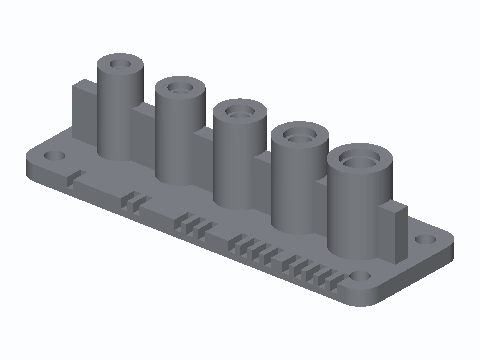 Five-Size Hand Tap Guide Block