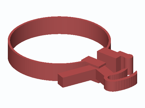 4 in Dust Hose Cam Lever Cuff