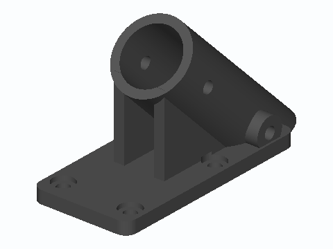 45 Degree Flag Pole Wall Bracket