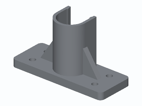 Sliding Door Security Bar Cradle