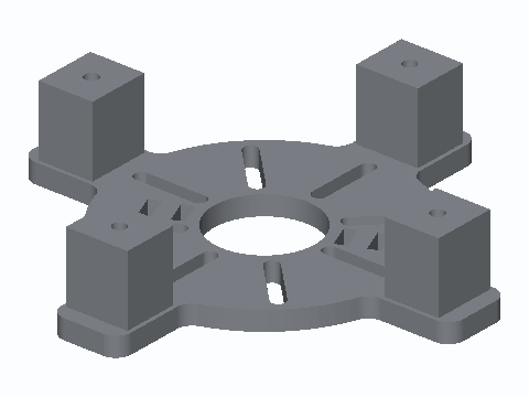 Slotted LiDAR Puck Riser Mount
