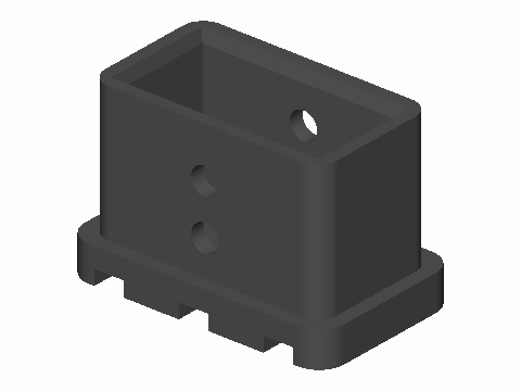Bolt-On Ladder Rail Foot Cap