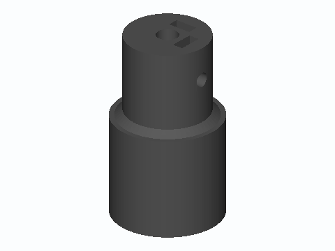 5 mm D-Shaft To 1/2 in Hex Coupler
