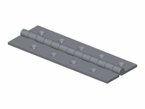 Print-In-Place Tileable Piano Hinge