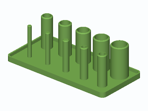 O-Ring ID Sizing Peg Tray