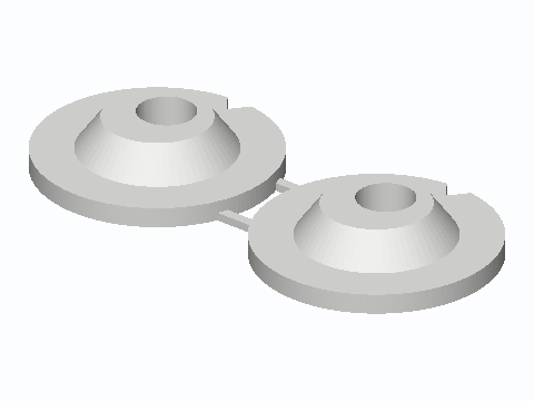 Toilet Seat Hinge Eccentric Washer Pair