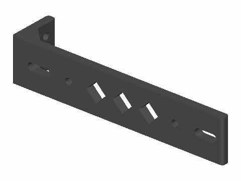 Eurorack 3U Rail End Bracket