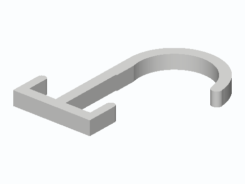 Twin-Hook Shower Curtain Rod Hanger