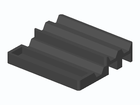 Two-Tier Pen Rest With Clip Trough