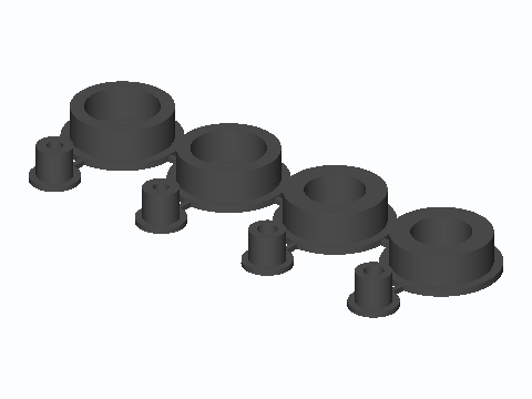 608 Bearing Reducer Sprue Set