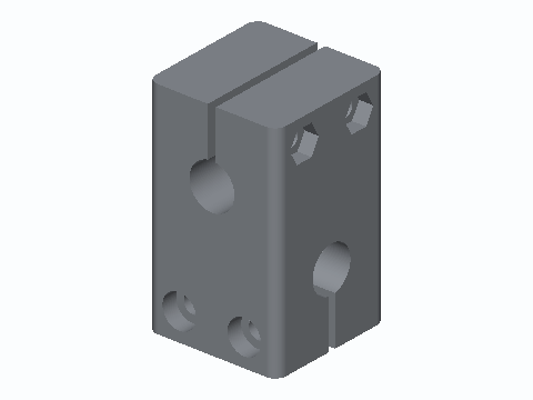 8 mm Rod Split Cross Clamp Block