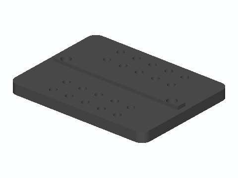 2020 Slot-Keyed M3 Grid Adapter Plate