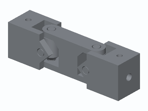 Print-In-Place Double-Cardan CV Joint