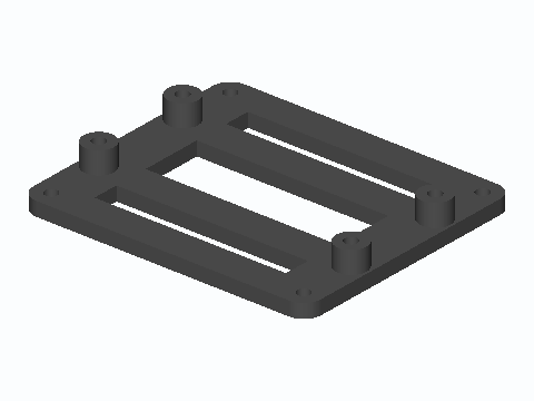 Pi Zero To Pi 4 Footprint Adapter Deck