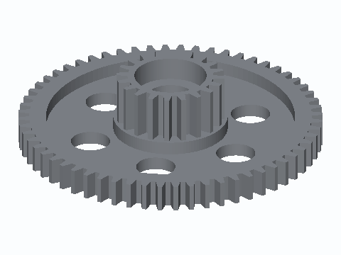Module 1.5 60/20 Compound Gear 608 Hub