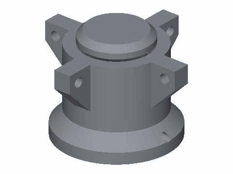Tensegrity Swivel Node For 8 mm Rod