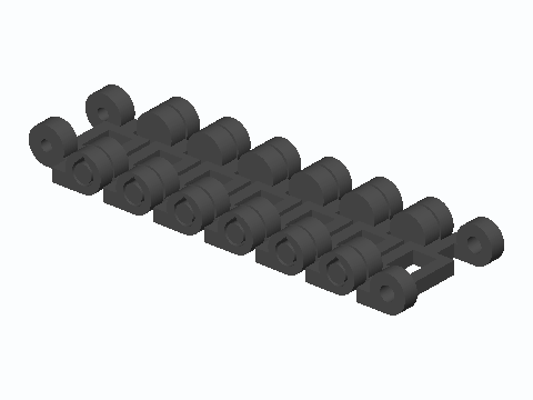 Print-In-Place 7-Link Track Strip