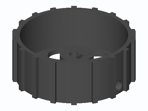 70 mm Clamp-Hub Rover Wheel