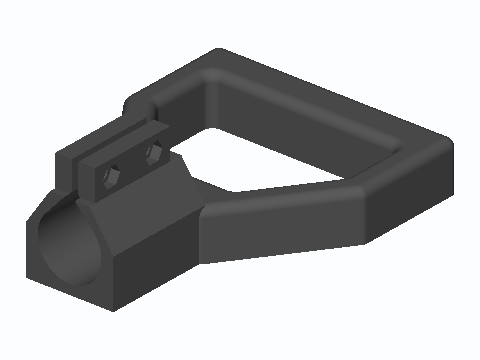 Snow Shovel D-Grip Clamp Handle