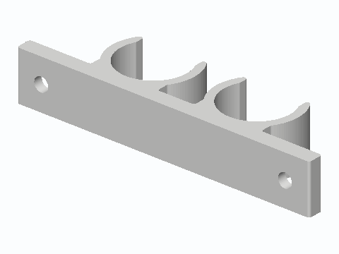 Twin 1/2 in PVC Supply Line Stud Clip