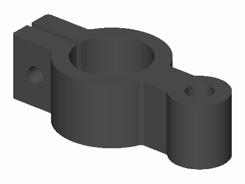 3/4 in EMT Clamp-On Gate Hinge Knuckle