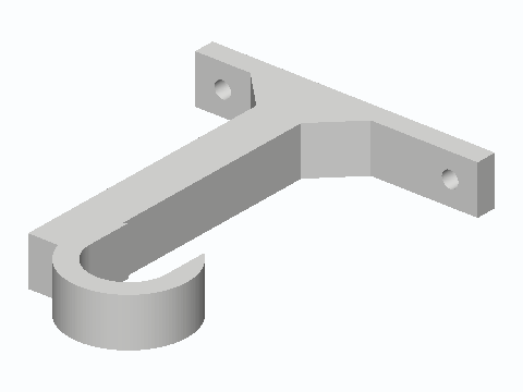 Under-Cabinet Paper Towel PVC Spindle Hanger