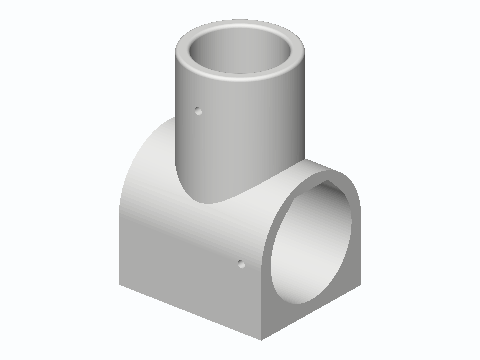 PVC Towel Ladder Rung Tee Joint