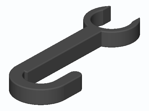 Snap-On Pot Rail Hook For 1/2 in EMT