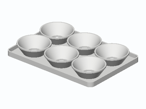 Six-Egg Cone Cradle Fridge Tray