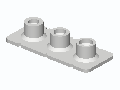 Three-Size Tile Drill Guide With Water Cups