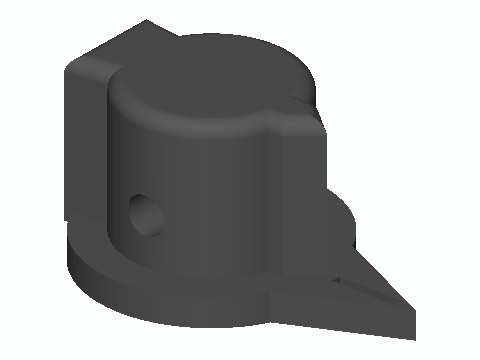Chicken-Head Set-Screw Pot Knob