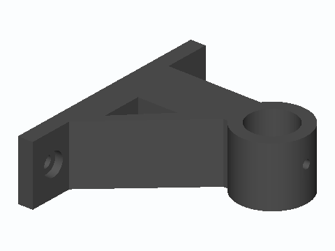 1/2 in EMT Pot Rail Wall End Bracket