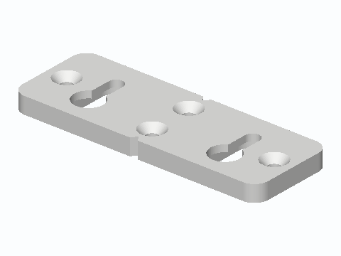 Twin Keyhole Flush Hanger Plate