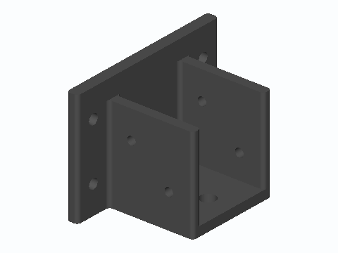 2x4 Fence Rail Post Bracket
