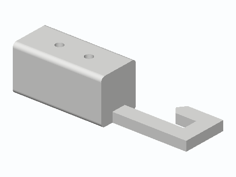 8 mm Rod Blind Tilt Wand Hook End