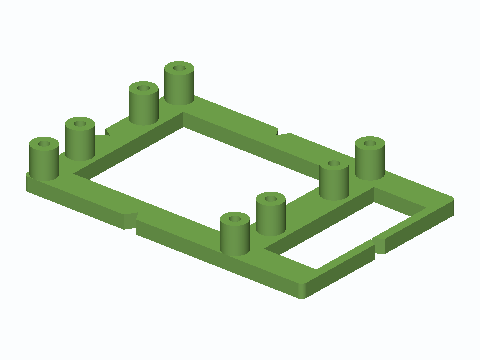 Pi 4 And Pi Zero Standoff Drilling Template